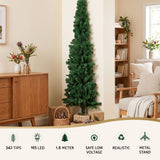 Another view of the 1.8m pencil tree, with stitched edges.