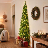 The 1.8m pencil tree shown again, with stitched edges.