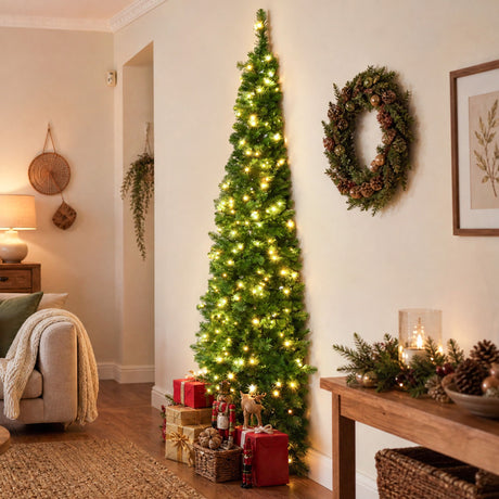The 1.8m pencil tree shown again, with stitched edges.