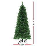 Another view of the 1.8m pre-lit tree, mains powered with a transformer.