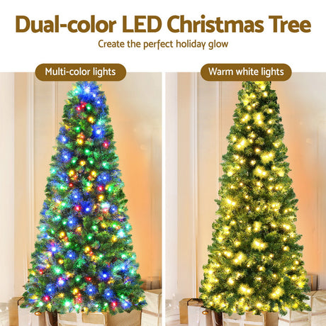Another view of the 1.8m pre-lit tree, needing no tools.