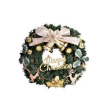 Christmas wreath 60cm across with flowers and baubles.