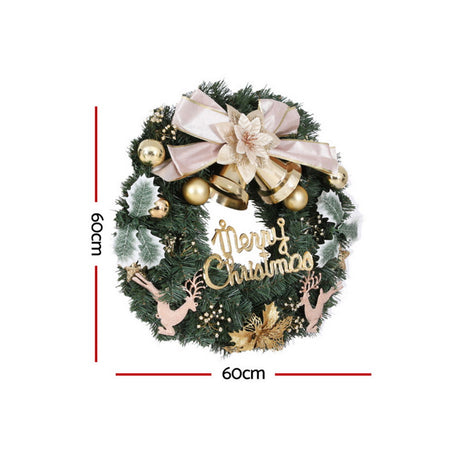 Another view of the 60cm flower wreath, for indoor or outdoor use.