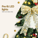 The 60cm pre-lit wreath shown again, for indoor or outdoor use.