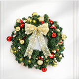 The 60cm pre-lit wreath shown again, arriving pre-lit.