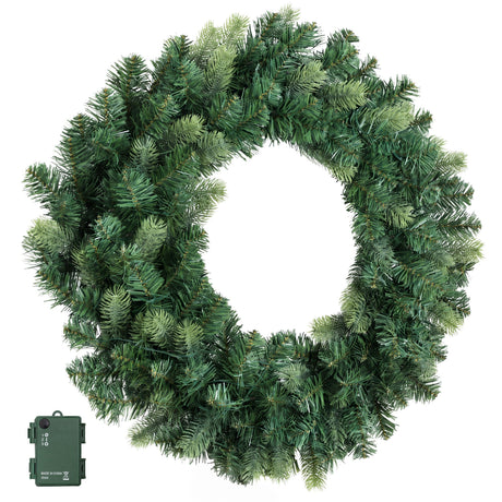 Another view of the 60cm warm white wreath, eight lighting modes.
