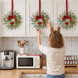 Six 26cm pre-lit wreaths, for indoor or outdoor use.
