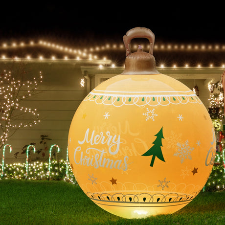 The 60cm inflatable bauble shown again, in water-repellent fabric.