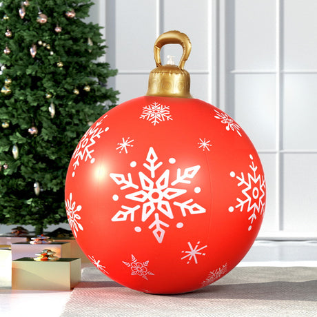 The red inflatable bauble shown again, in water-repellent fabric.