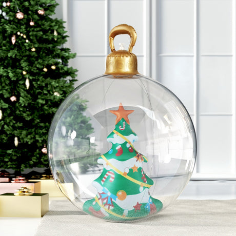 The 60cm clear tree bauble shown again, in water-repellent fabric.