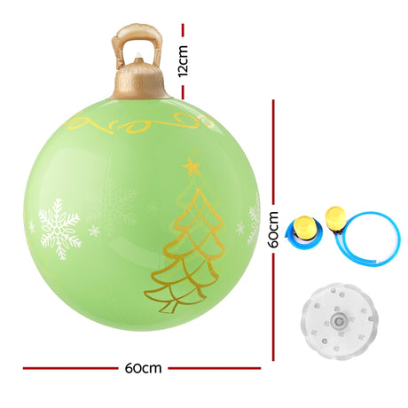 Another view of the 60cm illuminated bauble, for outdoor use.