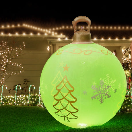 The 60cm illuminated bauble shown again, in water-repellent fabric.