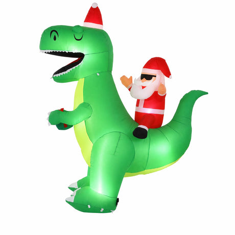 Another view of the inflatable dinosaur, for indoor or outdoor use.