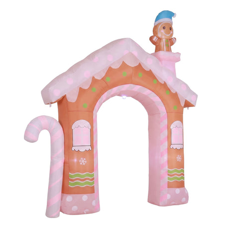 Another view of the inflatable gingerbread man, for indoor or outdoor use.