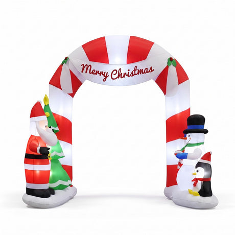 Another view of the inflatable Santa archway, for indoor or outdoor use.