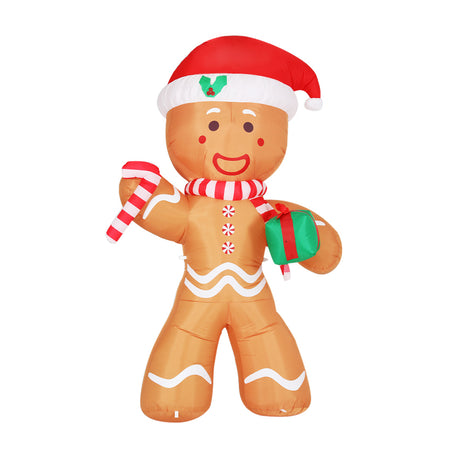 Another view of the inflatable gingerbread man, for indoor or outdoor use.