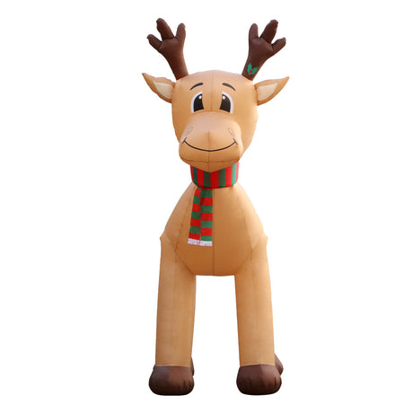 Another view of the inflatable reindeer, for indoor or outdoor use.