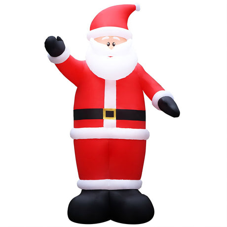Another view of the inflatable Santa, for indoor or outdoor use.