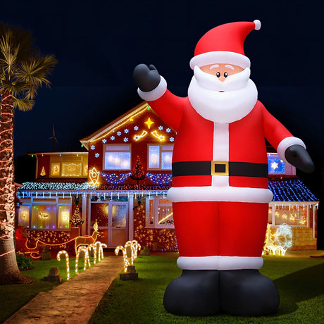 The inflatable Santa shown again, for indoor or outdoor use.