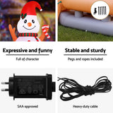 Jingle Jollys Christmas Inflatable Snowman Dog 4.2M Tall Outdoor Decorations Illuminated