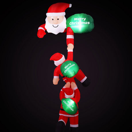 Another view of the inflatable climbing Santa, for indoor or outdoor use.