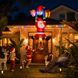 Jingle Jollys Christmas Inflatable Climbing Santa 3.5M Height LED Decorations Illuminated - Shoppers Spot Occasions > Christmas > Outdoor Decorations & Lights - Alternate view 9