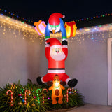Jingle Jollys Christmas Inflatable Climbing Santa 3.5M Height LED Decorations Illuminated - Shoppers Spot Occasions > Christmas > Outdoor Decorations & Lights - Alternate view 12