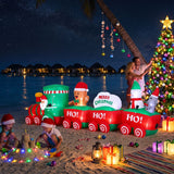 Jingle Jollys Christmas Inflatable Santa Train 3.6M Length LED Decorations Illuminated - Shoppers Spot Occasions > Christmas > Outdoor Decorations & Lights - Alternate view 10