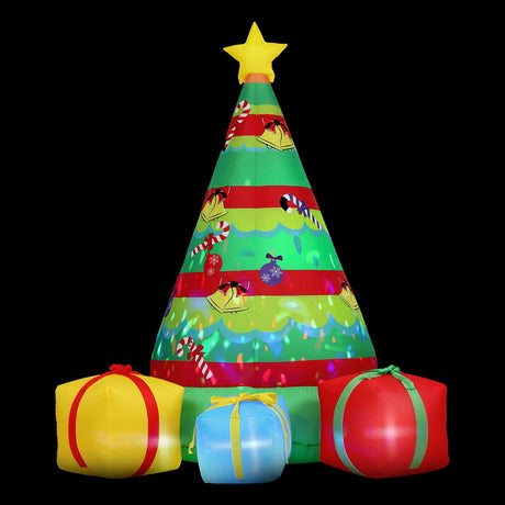 Another view of the inflatable gift tree, for indoor or outdoor use.