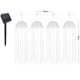 Jingle Jollys Christmas Lights Solar Jellyfish 4Pcs Garden Decorative Multi-Color