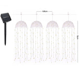 Jingle Jollys Christmas Lights Solar Jellyfish 4Pcs Garden Decorative Warm White