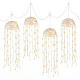 Jingle Jollys Christmas Lights Solar Jellyfish 4Pcs Garden Decorative Warm White