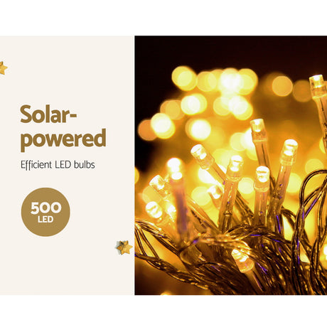 Another view of the 12.5m solar icicle lights, mains powered with a transformer.