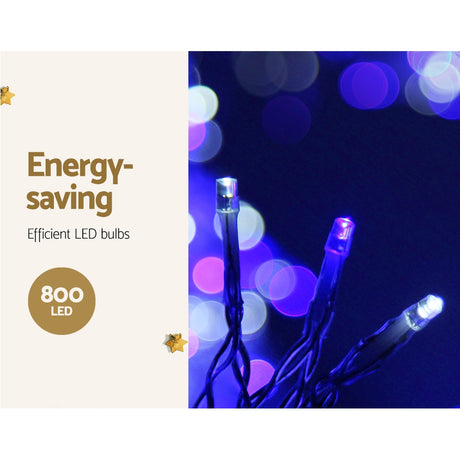 Another view of the 20m icicle lights, for indoor or outdoor use.