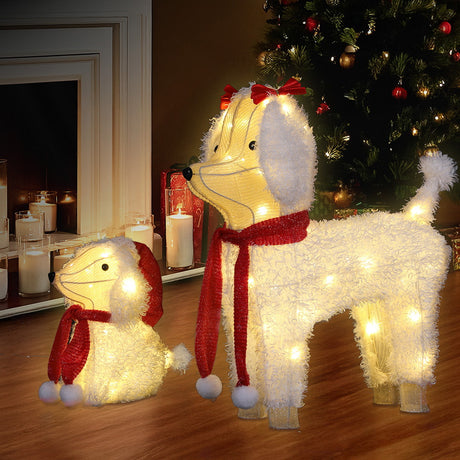The light-up dog figures shown again, mains powered with a transformer.