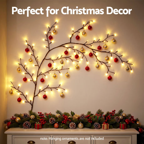 The willow vine branch lights shown again, for indoor use.