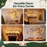 Willow vine branch lights, USB powered.