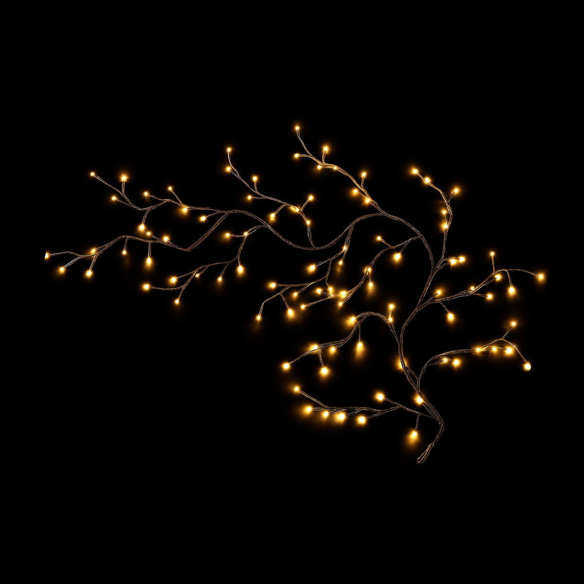 Further view of the willow vine branch lights, USB powered.
