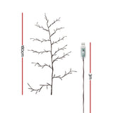 Further view of the willow vine branch lights, for indoor use.