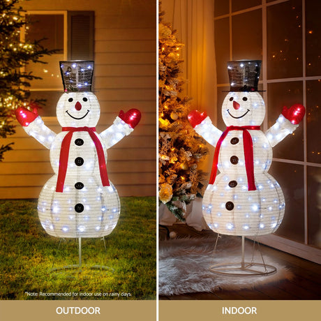 Another view of the 175cm lit snowman, running on low voltage.