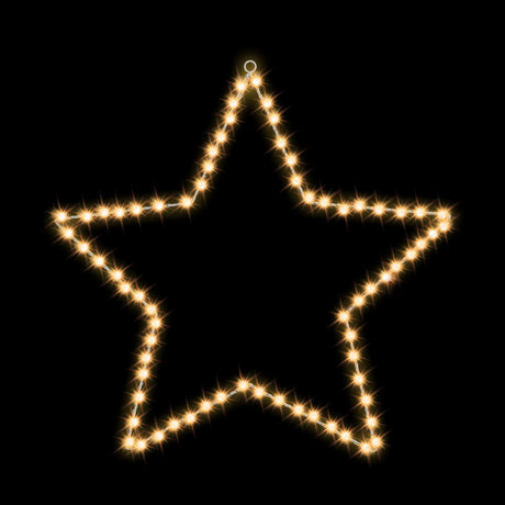 Another view of the 50cm lit star, for indoor or outdoor use.