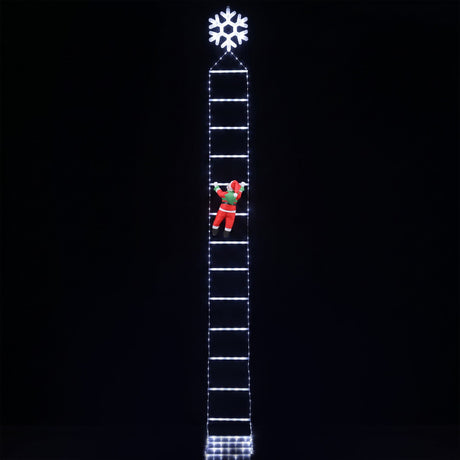 Another view of the 3.4m Santa ladder lights, with a built-in timer.