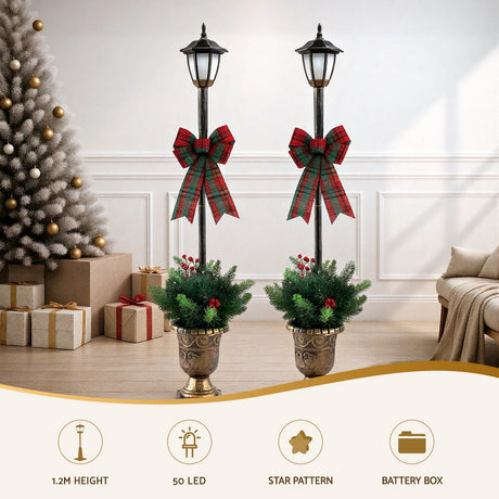 Another view of the 125cm lit lamp post, for indoor use.