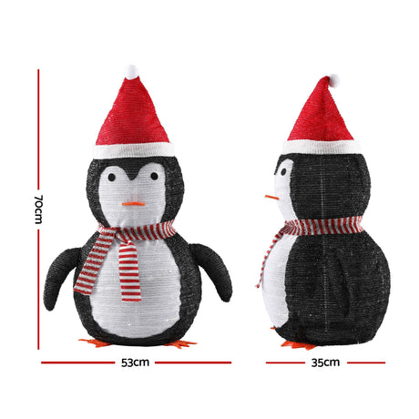 The 70cm lit penguin shown again, battery operated.