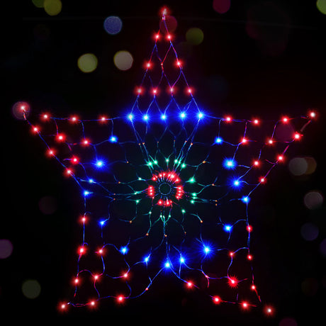 130cm lit snow motif, solar powered.
