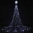 Waterfall tree topper fairy lights 2.5 metres long in white.