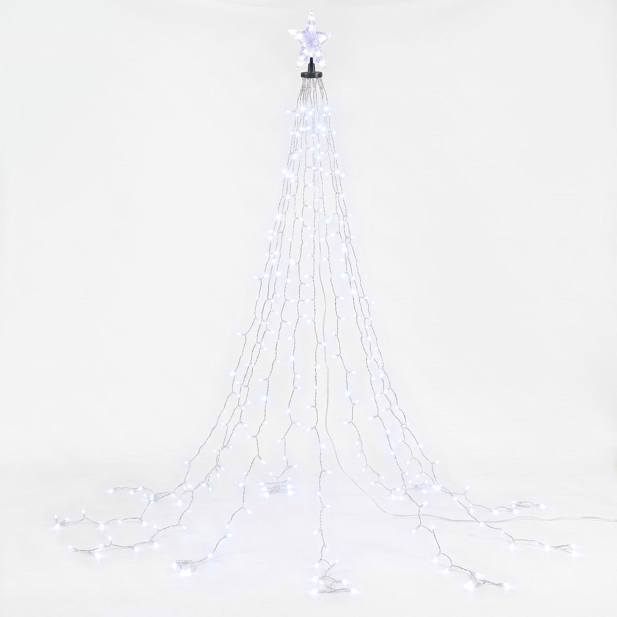 Another view of the 2.5m waterfall tree lights, eight lighting modes.