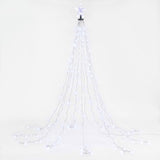Another view of the 2.5m waterfall tree lights, eight lighting modes.