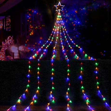 The 3m solar string lights shown again, mains powered with a transformer.