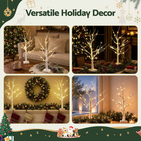 Two 60cm lit branch trees, for indoor use.